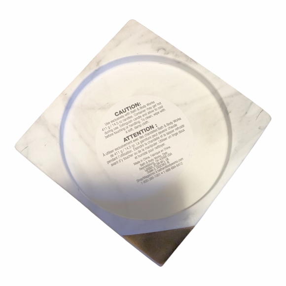 NEW Bath and Body Works Cut-Out Corner Pedestal 3 Wick Candle Holder - Picture 3 of 6